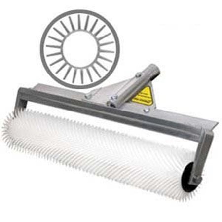 MIDWEST RAKE Spiked Roller, Blunt, 18" L, 13/16" Spikes, Surfaces: Floors 59718